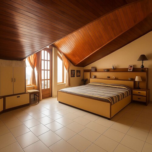 Central Shimla|7 Mins-Mall| Kitchen| Laundry 1BDR Duplex |Attic Bedroom| Balcony