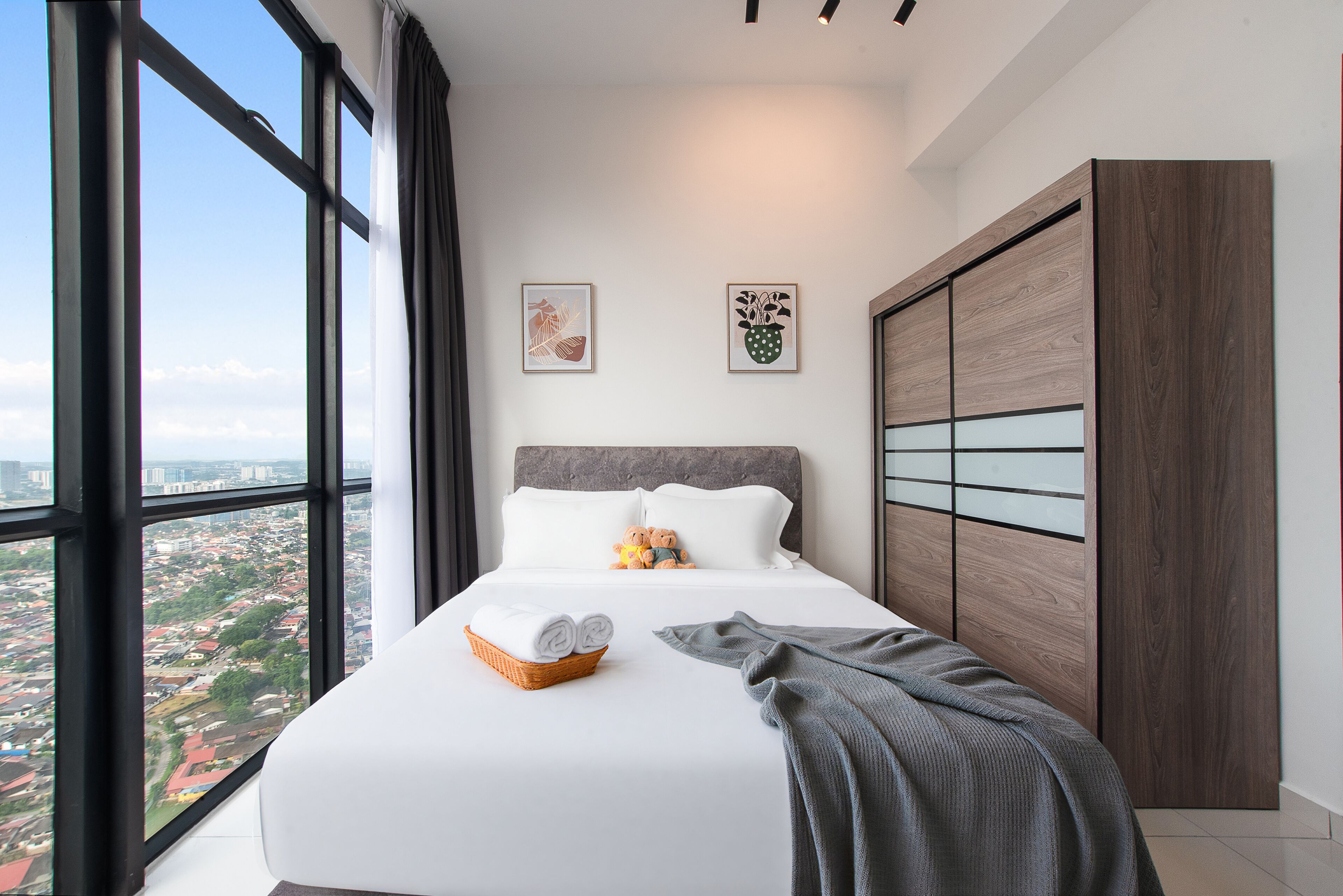 Hypo-allergenic bedding, memory-foam beds, blackout curtains