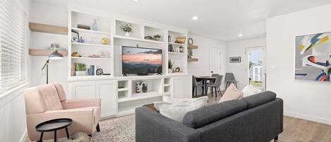 TV, DVD player, offices