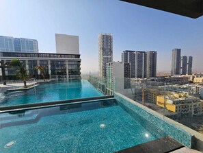 Apartment, 1 Bedroom, Private Pool, City View | Pool