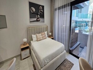 Apartment, 1 Bedroom, Private Pool, City View | 1 bedroom