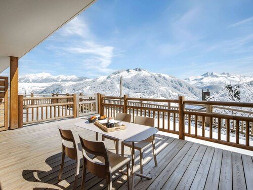 Confortable T2 cabine pour 6 pers., navette ski, stationnement inclus