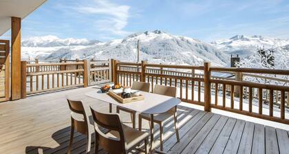 Confortable T2 cabine pour 6 pers., navette ski, stationnement inclus