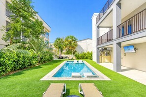 A heated pool