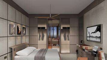 Premium bedding, minibar, in-room safe, soundproofing