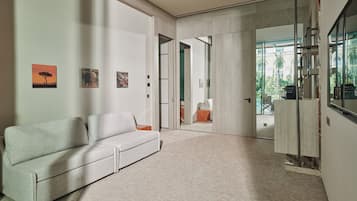 Premium bedding, minibar, in-room safe, soundproofing