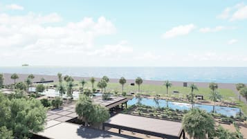 Private beach