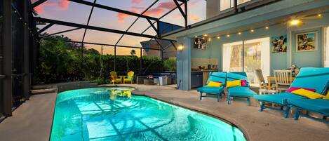 Indoor pool, a heated pool