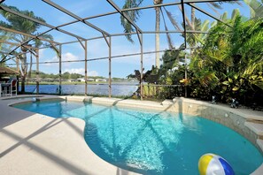 Indoor pool, a heated pool