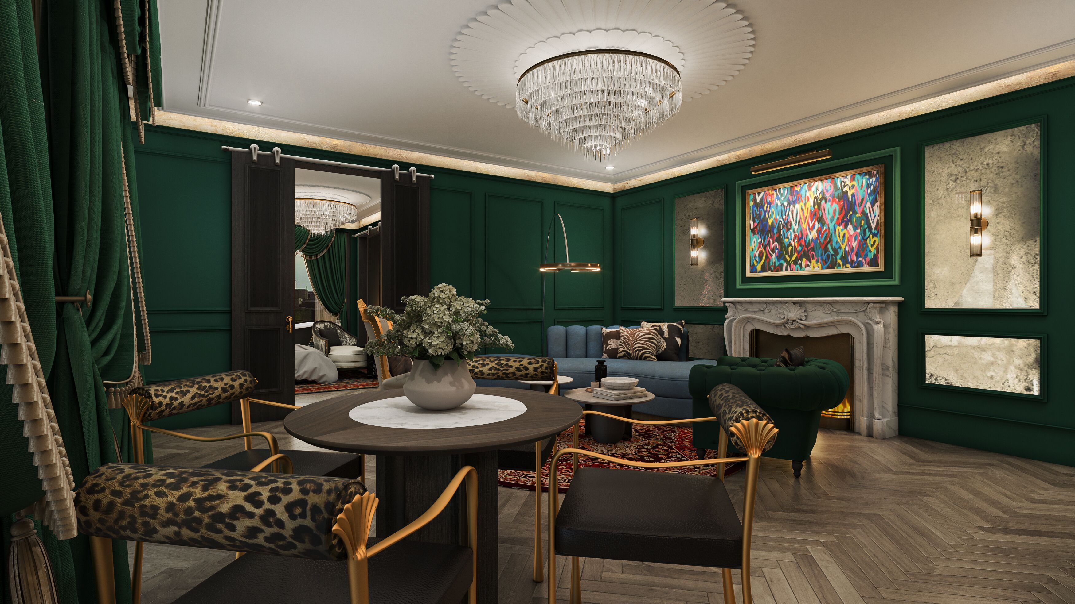 Suite de lujo, patio | Ropa de cama de alta calidad, edredón y minibar 