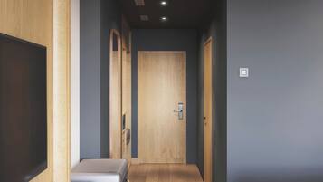 Premium bedding, down comforters, minibar, in-room safe