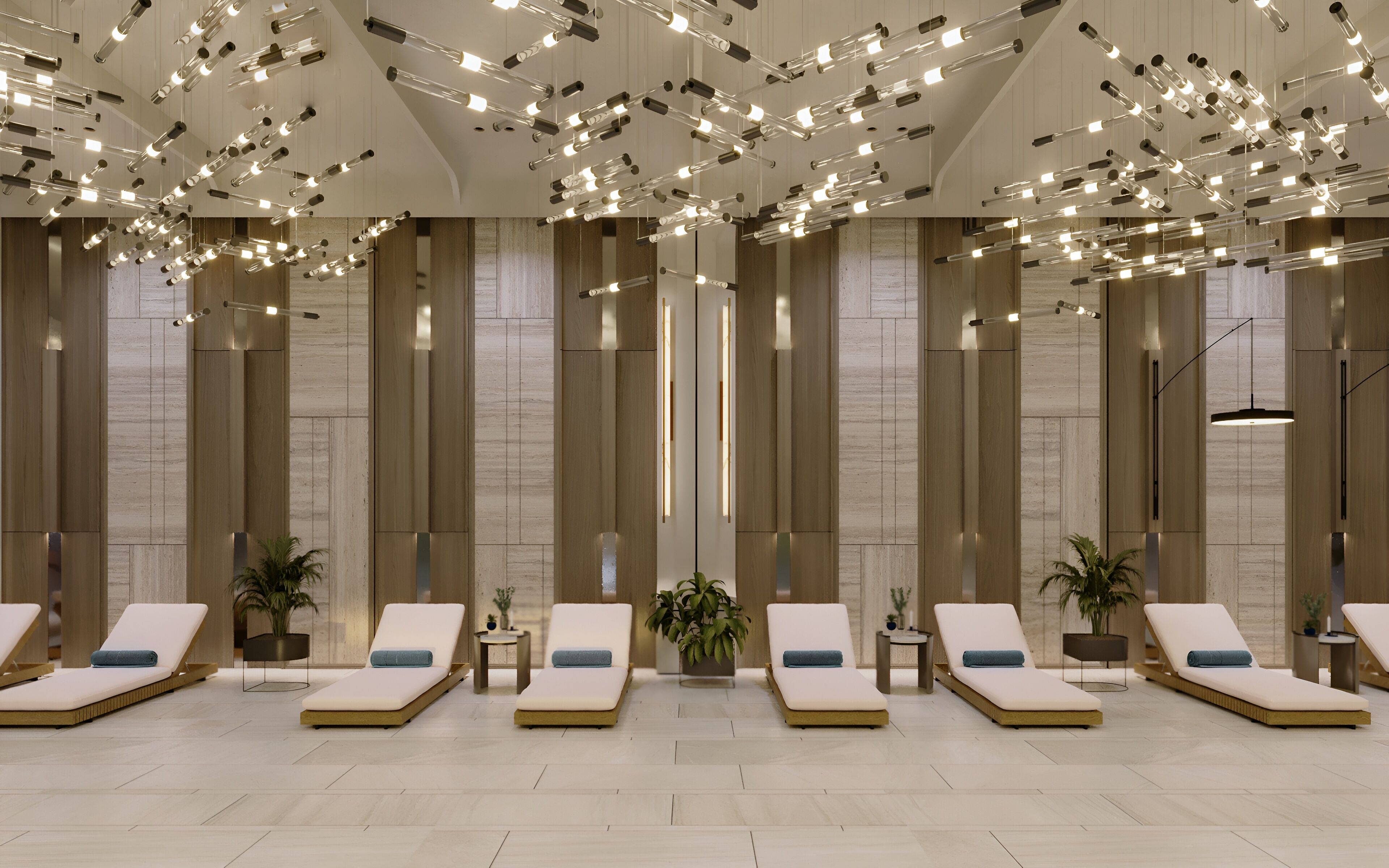 Indendørs pool, åben fra kl. 07.00 til kl. 00.00, liggestole