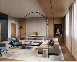 Suíte presidencial | Cofres nos quartos, escrivaninha, espaço de trabalho para notebook