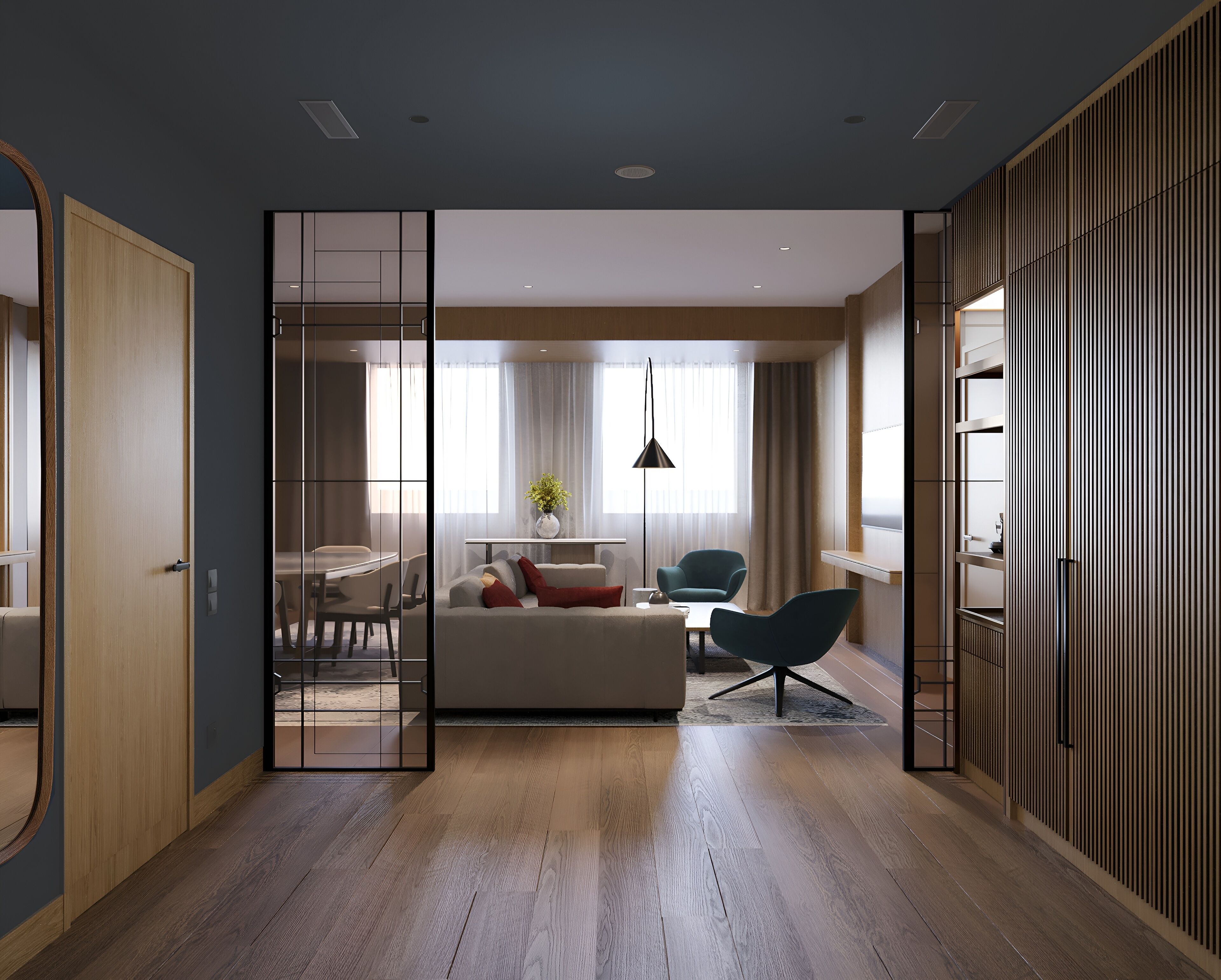 55-inch LED TV with satellite channels