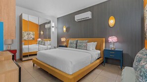 1 bedroom, iron/ironing board, travel crib, WiFi