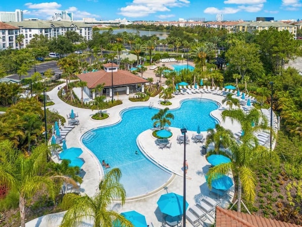 A heated pool