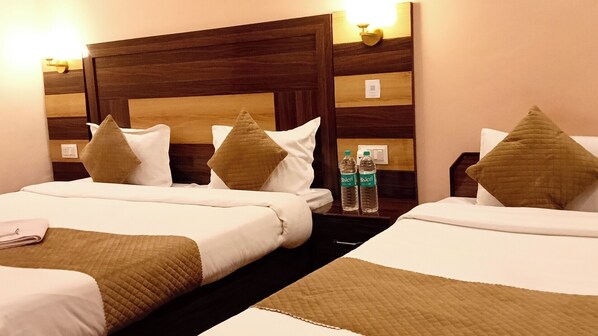 In-room safe, blackout curtains, soundproofing, iron/ironing board