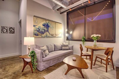 Chic Ultramodern Minimalist Loft Suite + Patio