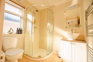 Shower, hair dryer, towels, soap - Spacious 6 Bed Lodge - Stepaside (Pembrokeshire)