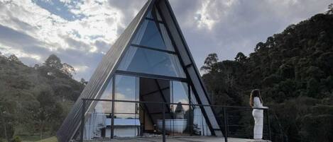 Deluxe-alpehytte - bjergudsigt | Udsigt fra værelset