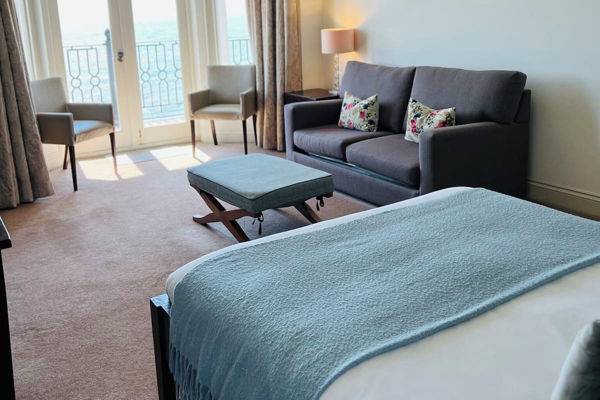 Suite estudio, vista al mar | Tabla de planchar con plancha y wifi gratis