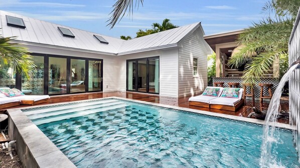 A heated pool