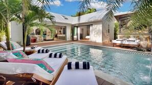 A heated pool