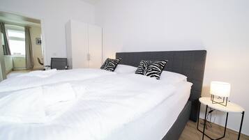 Superior-Apartment, 2 Schlafzimmer, Küche | Allergikerbettwaren, Verdunkelungsvorhänge, schallisolierte Zimmer