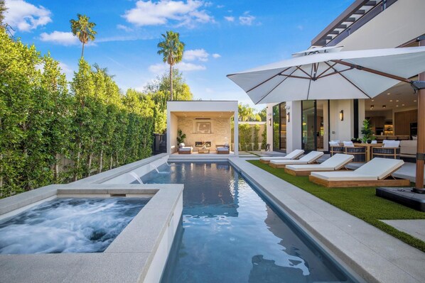 A heated pool