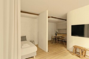 Design Apartment, Balcony, City View | Living room