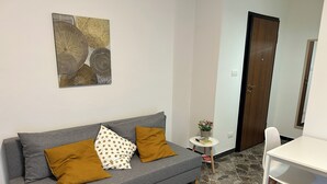 Condo Premium, 1 giường cỡ queen và sofa giường, ban công | Khu phòng khách