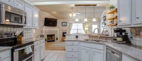 Microwave, oven, stovetop, dishwasher