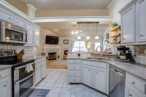 Microwave, oven, stovetop, dishwasher