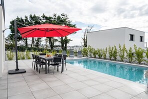 Outdoor pool - Villa with swimming pool, sea view, 200m from the beach (CLOHARS CARNOET)