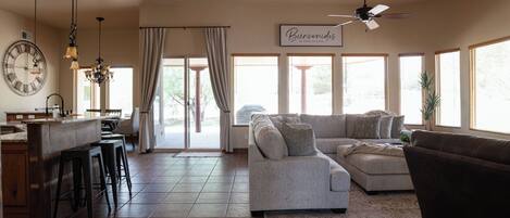 Smart TV, table football, ping pong