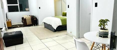 1 bedroom, iron/ironing board, travel crib, WiFi