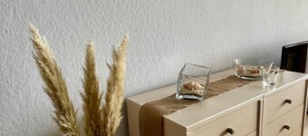 Ferienwohnung „Kleine Möwe“ Cuxhaven: Blick auf den Weltschiffahrtsweg.