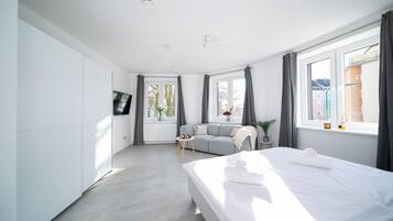 LÀgenhet - 2 sovrum - kök | Allergitestade sÀngklÀder, mörklÀggningsgardiner och ljudisolering