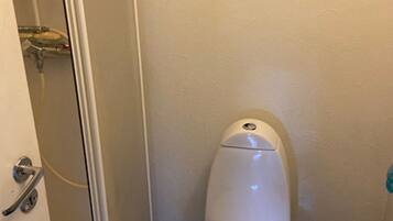 Dusche, Handtücher, Seife, Toilettenpapier