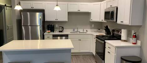 Microwave, oven, stovetop, dishwasher