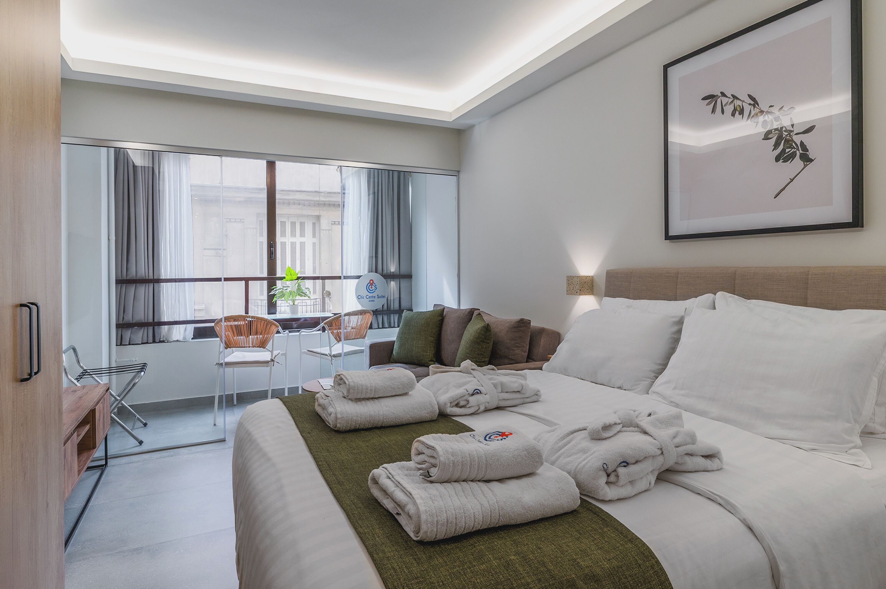 Suite with Balcony - Suite 4 | Bettwäsche aus ägyptischer Baumwolle, hochwertige Bettwaren, Zimmersafe