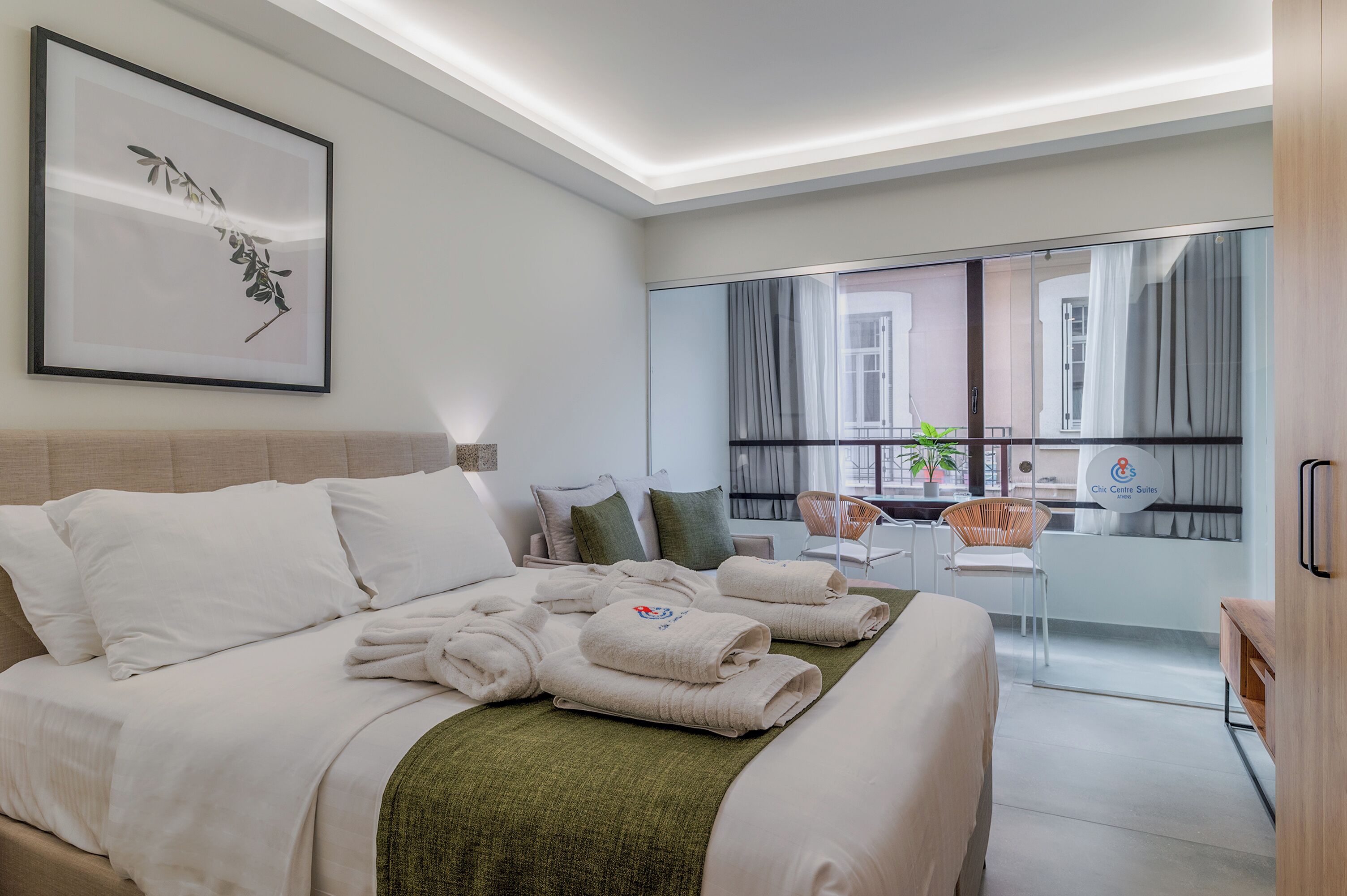 Suite with Balcony - Suite 5 | Bettwäsche aus ägyptischer Baumwolle, hochwertige Bettwaren, Zimmersafe