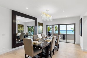 Luxury Villa, Ocean View | Dining room