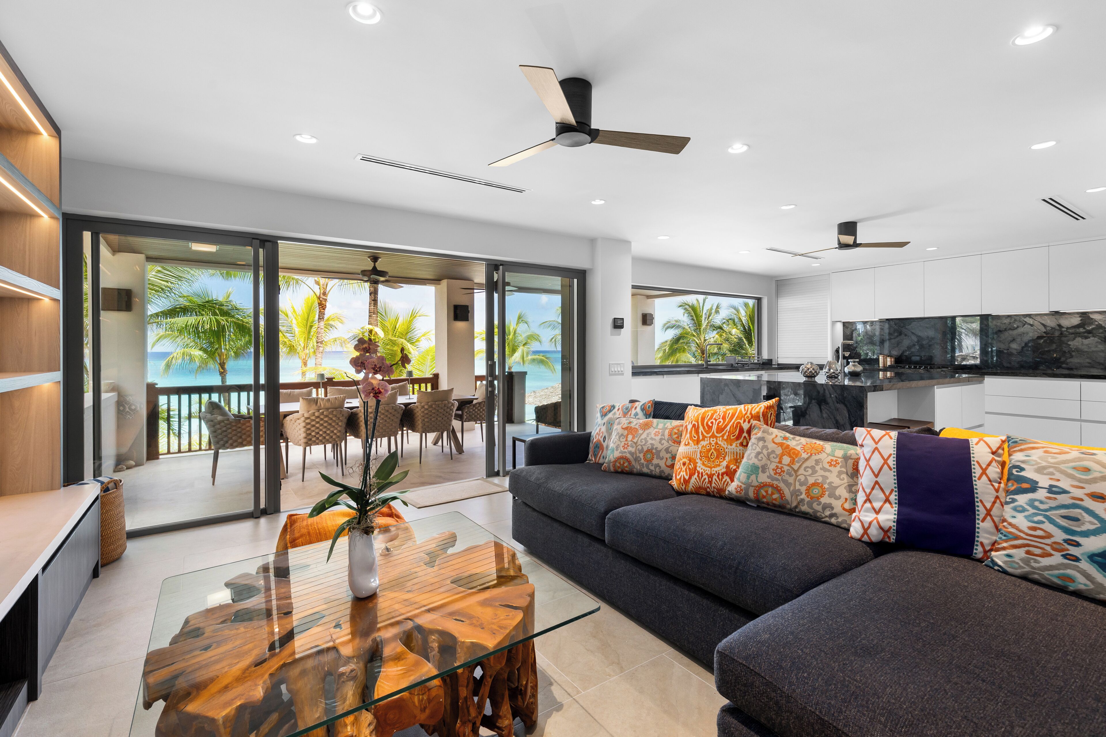 Luxury Villa, Ocean View | Living area