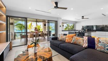 Luxury Villa, Ocean View | Living area