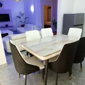 Luxury Apartment, Balcony, City View | Living area