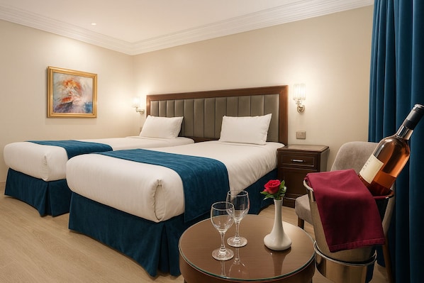 Deluxe Double Room, River View | In-room safe, blackout drapes, soundproofing