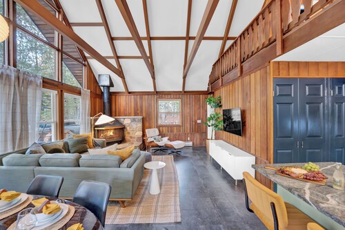 Poconos Chalet w/ Fire Pit, Deck, and Sauna in Big Bass Lake!