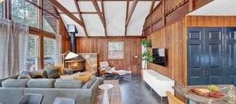 Poconos Chalet w/ Fire Pit, Deck, and Sauna in Big Bass Lake!