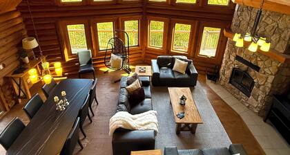 Chalet en bois rond | SPA, Confort & Nature | Animaux de compagnie acceptés!